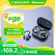 紐曼L1 真無(wú)線掛耳式藍(lán)牙耳機(jī)分體式手機(jī)耳機(jī) 高階運(yùn)動(dòng)耳機(jī) 充電盒藍(lán)牙5.3適用于蘋(píng)果安卓觸摸版黑色