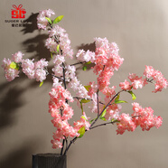 愛已裝糖 假花擺件櫻花仿真花北歐風插花絹花束客廳餐桌裝飾假綠植 2支