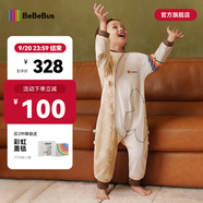 bebebus嬰兒睡袋春秋冬恒溫兒童睡衣四季通用暖寶寶pro分腿防踢被 【京倉發(fā)貨】暖寶寶pro夾棉秋冬款（室溫16-20℃） M【80碼 建議身高80-90CM】