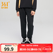 361°361度運(yùn)動(dòng)褲童裝男女童針織透氣長(zhǎng)褲春季新款大小童褲子 經(jīng)典黑 101