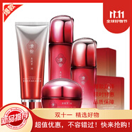 淮樹(shù)（HUAISHU）金銀花面膜清顏水正品洗面奶水乳精華液爽膚水護(hù)膚品 (霜+潔面乳+水+精華乳+面膜12片)