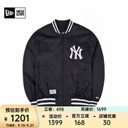 NEW ERA紐亦華MLB棒球NY夾克刺繡春秋男女情侶運動休閑外套 13546435-黑色 NY M
