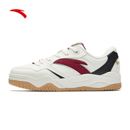 安踏（ANTA）波浪鞋4丨復古撞色時(shí)尚板鞋女2025春季新款小白鞋百搭運動(dòng)鞋