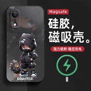 南風(fēng)臨 適用蘋(píng)果XR手機殼新款MagSafe磁吸馬年生肖iPhonexsmax全包蘋(píng)果x防摔保護套卡通硅膠軟殼 經(jīng)典黑-生肖男孩Y雞 蘋(píng)果XSMAX