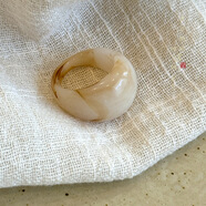 bhiodha韓國東大門(mén)小眾設計樹(shù)脂亞克力戒指女感時(shí)尚氣質(zhì)百搭指環(huán)戒 芙蓉