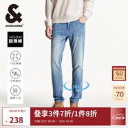 杰克·瓊斯（JACK&JONES）男裝秋冬季牛仔褲男彈力修身褲子男百搭男褲休閑男士牛仔褲四季款 E39 牛仔藍(lán) 30 170 W30/L30