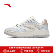 安踏（ANTA）982丨王一博同款板鞋男女款季厚底增高休閑運(yùn)動(dòng)鞋112448068 【女款】淺霧灰/象牙白-4 37.5