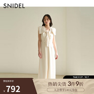SNIDEL2025春夏新品優(yōu)雅氣質無袖收腰海軍領結連衣裙SWFO252068 象牙白 S (0)