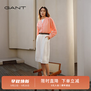 GANT/甘特春季女裝裙子簡約氣質(zhì)通勤純色直筒A字顯瘦中長款半身裙 113白色 S 36