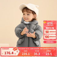 巴拉巴拉嬰兒羽絨服男童冬季女童短款外套造型2024可愛洋氣萌208424107234