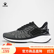 卡爾美（KELME） 休閑運動跑鞋男鞋春秋新款緩震專業(yè)訓(xùn)練健身低幫跑步鞋女 黑/白 44