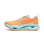李寧（LI-NING）驚鴻跑步鞋女鞋2025春季新款網(wǎng)面潮流休閑運動跑鞋女ARHU006 熒光橙(2024款) 35