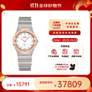歐米茄（OMEGA）瑞士星座系列曼哈頓石英防水女腕表28mm【11.11提前購】 玫金貝母盤131.20.28.60.55.001