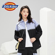 dickies 夾克 氣質(zhì)拼接時尚寬松版型外套上衣夾克010232 黑色 M