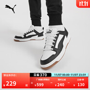 彪馬（PUMA）經(jīng)典復(fù)古熊貓配色透氣板鞋男女新款低幫休閑鞋369866 白-黑色-16 39