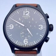 天梭（TISSOT）【二手99新】天梭(TISSOT)  杜魯爾/速馳系列 男女表二手男士腕表 自動(dòng)機械石英 瑞士名表奢侈品商務(wù)運動(dòng)手表 黑盤(pán)皮帶男表 T116.617.36.057.00