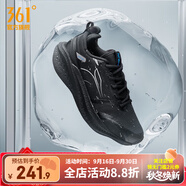 361°【爆沫4雨屏】運動鞋男鞋2024冬季新款防潑水減震耐磨專業(yè)跑步鞋 【爆沫4雨屏】曜石黑/電競藍 39