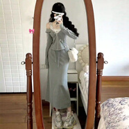 園翌2025冬季顯瘦穿搭運(yùn)動(dòng)連帽衛(wèi)衣女純欲風(fēng)辣妹半身裙子兩件套裝 圖片色套裝【初夏穿搭/五一出游出片穿搭/獨(dú)特漂亮初 S 40/45kg