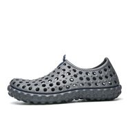 閩斯秀司新款時(shí)尚涉水涼爽拖透氣沙灘男鞋包頭一腳蹬鳥(niǎo)巢洞洞鞋22 2255銀灰 43