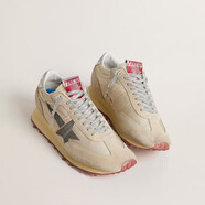 GOLDEN GOOSE DELUXE BRAND新款男鞋GGDB臟臟鞋厚底鞋低幫鞋運動(dòng)鞋尼龍跑步鞋系帶鞋休閑鞋 米色 46