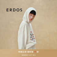 ERDOS 雪花提花背心圓領厚款疊穿針織毛衣圣誕女套衫羊絨衫 白 160/80A/S