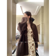 天啟世紀MLYD/定制 大碼溫柔風(fēng)法式長(cháng)裙裙秋冬氣質(zhì)慵懶毛衣外套女 外套 現貨【原版品質(zhì)】 S 建議80-90斤