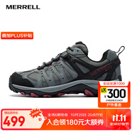 邁樂（Merrell）戶外徒步鞋男女款A(yù)CCENTOR GTX/WP經(jīng)典防水透氣防滑耐磨登山鞋 J135493-GTX巖石灰（男款）上新 42