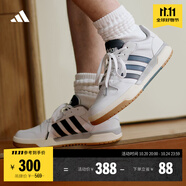 adidas ENTRAP美式校園風運動板鞋少年感復古籃球鞋男女阿迪達斯 白色/藍色   42