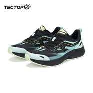 探拓（TECTOP）戶外運(yùn)動(dòng)鞋春夏季男鞋輕便透氣減震網(wǎng)面越野跑鞋高彈跑步鞋子 水月綠/經(jīng)典黑 39