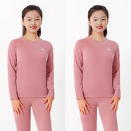 大嘴猴（paul frank）青少年保暖套裝初高中7A抗菌保暖內衣 豆沙紅+豆沙紅(【女款兩套裝】) 160 少女【身高150-158/90-110斤】