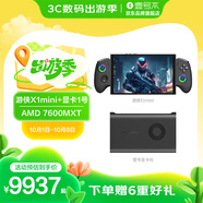 壹號本OneXPlayer 游俠X1mini  HX370/8840u AMD銳龍版 8.8英寸三合一筆記本游戲掌機二合一平板電腦 電競套裝X1mini+顯卡1號+黑OCulink線(xiàn) 64G+2TB