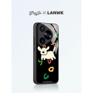 LANWK適用于華為Pura80/70pro手機殼新款卡通p60感玻璃防摔50E保護套mate30/40可愛(ài)快樂(lè )飛狗70 注:pura70/80/pro/pro+是大孔帶磁 華為Mate50