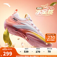 安踏（ANTA）【迪溫琴佐同款瞬息1】氮科技籃球鞋男低幫運(yùn)動鞋 水蜜桃-5 44 (男10碼)