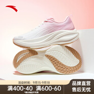 安踏（ANTA）花瓣 丨厚底增高舒適跑步鞋女2025夏季新款運動(dòng)鞋子 紙莎白/萌粉-1 37.5 (235mm)