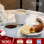 Wedgwood[11.11保價(jià)]意大利浮雕馬克杯套裝骨瓷對(duì)杯咖啡杯茶杯2個(gè)下午茶