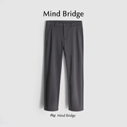 MIndBridge【浮世繪】高彈力垂感商務(wù)休閑直筒西裝褲男修身 灰色_高彈，垂感抗皺 30