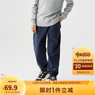 巴拉巴拉童裝兒童褲子男童女童加絨長(cháng)褲冬保暖運動(dòng)休閑束腳褲208424108217