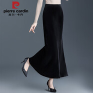 皮爾卡丹韓國醋酸金絲絨包臀半身裙長(cháng)款女秋季2025高端垂感氣質(zhì)魚(yú)尾裙長(cháng)裙 黑色 S 27
