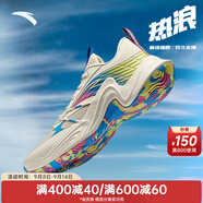 安踏（ANTA）KT3team|籃球鞋男春夏湯普森防滑減震學(xué)生男士實(shí)戰運動(dòng)鞋子 【熱浪-皮網(wǎng)】泥沙灰/海藍/綠-2 42