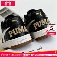 彪馬（PUMA）板鞋男鞋女鞋 秋季新款Caven 2.0運(yùn)動(dòng)鞋耐磨復(fù)古情侶低幫休閑鞋子 黑色-暖白-金色LOGO-主推款 37 (內(nèi)長230mm)