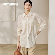 ROEYSHOUSE羅衣別致重工繡花襯衫女2025秋季新款氣質(zhì)寬松襯衣杏色上衣12678 杏色 S