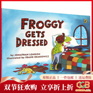 英文原版 Froggy Gets Dressed 小青蛙穿衣服 100本書(shū)單 吳敏蘭繪本 美國百本需讀 兒童啟蒙圖畫(huà)故事書(shū) Jonathan London 綠山墻 . 綠山墻圖書(shū)