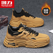 回力（Warrior）男鞋厚底工裝耐磨運(yùn)動鞋子男士休閑鞋J858C土黃/黑42