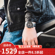 卡西歐(CASIO)男表 EDIFICE防水休閑商務(wù)石英手表 EQS-500DB-1A1黑色鋼帶太陽能