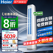 海爾（Haier）空調(diào)2/3匹新一級能效立式柜機快速冷暖變頻自清潔 獨立除濕 家用客廳臥室 3匹 一級能效 【凈省電Plus】AI省電+除菌
