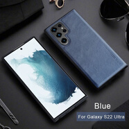 綠磁 xlevel適用于三星S24Ultra手機殼s24全包防摔s23保護套5g外殼s23plus簡約S22Ultra商務(wù)新款皮 深藍色 三星GalaxyS9