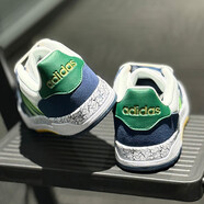 阿迪達斯（adidas）休閑鞋男鞋女鞋秋季新款運動(dòng)鞋輕便透氣低幫板鞋文化籃球鞋JQ5047 JQ5047【白綠藏青藍】 41