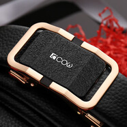 COW男士皮帶男商務(wù)休閑腰帶時(shí)尚潮流百搭耐磨耐刮超纖皮自褲帶999金