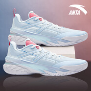 安踏KT3 team｜籃球鞋男秋冬季湯普森防滑減震男戶外實戰(zhàn)比賽運動鞋子 【空域6】冰凍藍/淡粉藍-7 44.5