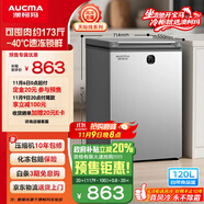 澳柯瑪（AUCMA）120升風冷無霜冰柜 家用單溫冷藏柜冷凍柜 小冰柜冰箱 天際線 一級能效 BC/BD-120WSD 國家補貼